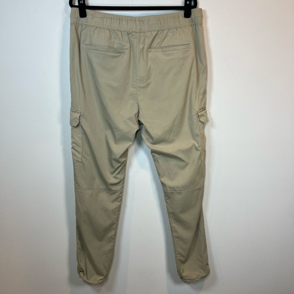 Pacsun Performance Athletic Slim Cargo Pants Tan Pull On Tapered Hiking Mens XL - Picture 8 of 15